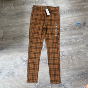 BRAND NEW AMERICAN EAGLE PLAID PANTS SIZE 8
